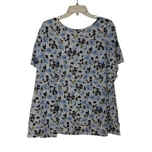 WHITE STAG Floral Blue Women's Top SIZE 4X